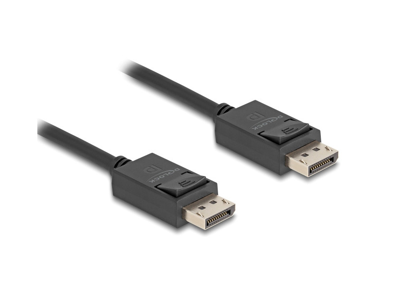 DELOCK καλώδιο DisplayPort 2.1 80492, 8K/60Hz 4K/120Hz 40 Gbps 1m, μαύρο