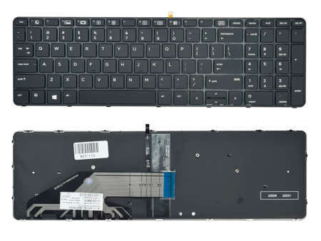 Πληκτρολόγιο για HP ProBook 650 G2 KEY-115 με backlight, μαύρο