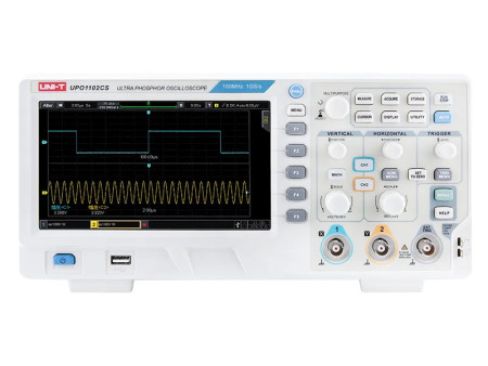 UNI-T ψηφιακός παλμογράφος πάγκου UPO1102CS, 2 καναλιών, 100MHz