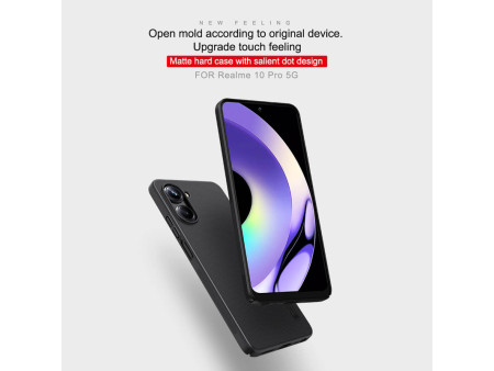 NILLKIN θήκη Super Frosted Shield για Realme 10 Pro 5G, μαύρη