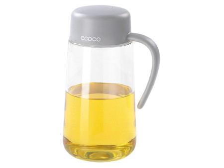 ECOCO γυάλινο δοχείο λαδιού-ξιδιού E1809, 600ml, γκρι