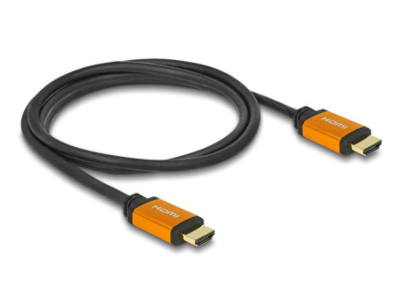 DELOCK καλώδιο HDMI 85728, 8K/60Hz, 48 Gbps, eARC, HDR, 1.5m, μαύρο