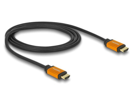 DELOCK καλώδιο HDMI 85727, 8K/60Hz, 48 Gbps, eARC, HDR, 1m, μαύρο