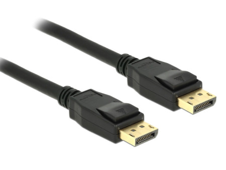 DELOCK καλώδιο DisplayPort 1.2 83805, 4K/60Hz, 21.6 Gbps, 1m, μαύρο