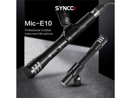 SYNCO μικρόφωνο χειρός SY-E10-MIC, δυναμικό, καρδιοειδές, XLR, μαύρο