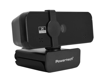 POWERTECH web camera PT-1291, 5MP, 2K Quad HD, αυτόματη εστίαση, 1.5m, μαύρη