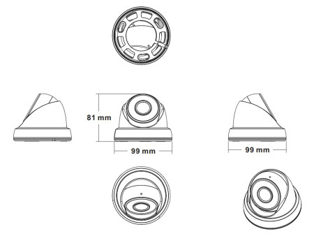 LONGSE υβριδική κάμερα LIRDLAHTC200FPE, 2.8mm, 5MP, AOC, IR έως 20m