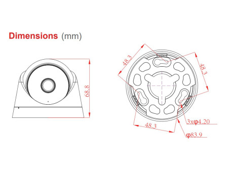 LONGSE υβριδική κάμερα CPSATHC200FPE, 2.8mm, 5MP, AOC, IR έως 20m