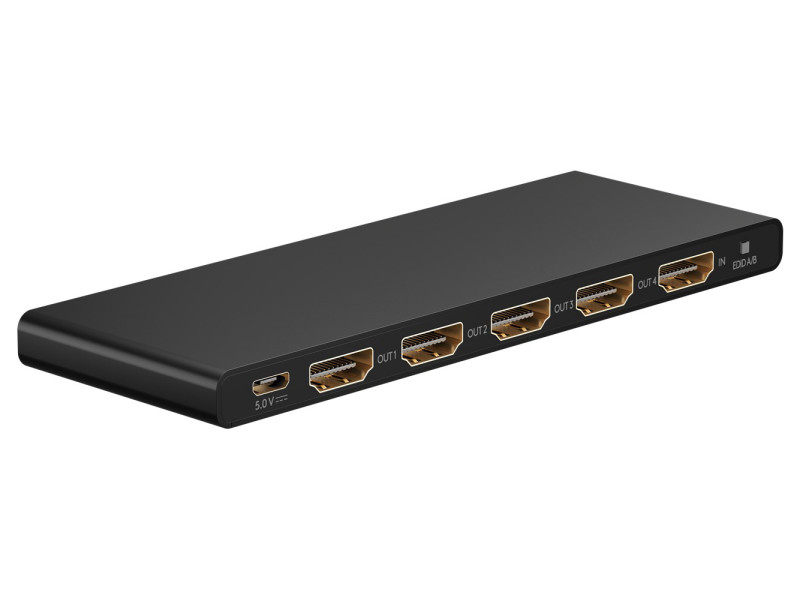 GOOBAY HDMI splitter 58483, 4 σε 1, 4K/60Hz, μαύρο