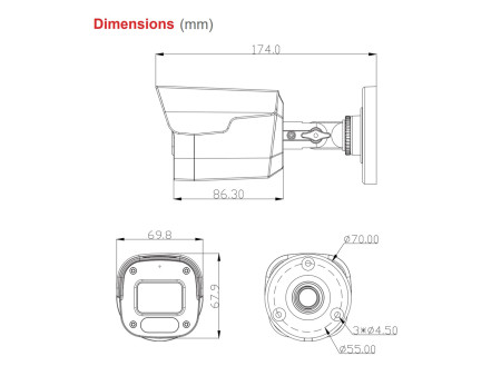 LONGSE υβριδική κάμερα BPSCTHC200FPE, 2.8mm, 5MP, AOC, IP66, IR έως 25m