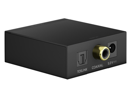 GOOBAY μετατροπέας ήχου 58493, Coaxial/Toslink σε 2x RCA, μαύρος