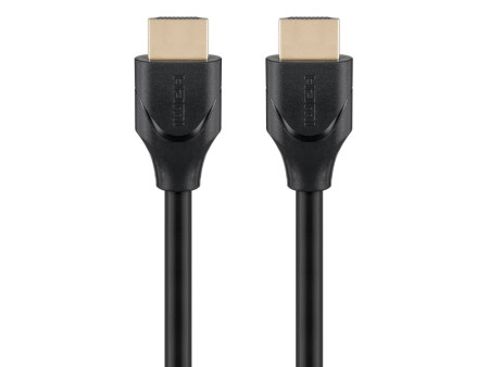 GOOBAY καλώδιο HDMI 2.1 61637, Ethernet ARC 8K/60Hz 48 Gbps, 0.5m, μαύρο