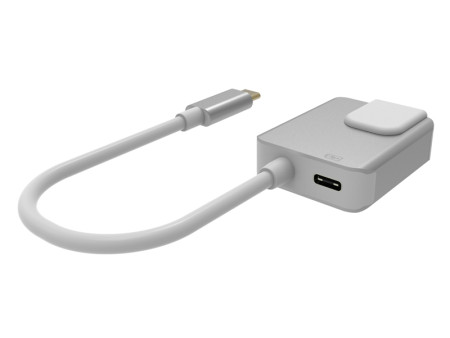 POWERTECH αντάπτορας δικτύου PTH-056, USB-C, 1000Mbps, 65W PD, ασημί