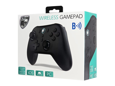 ROAR ασύρματο gamepad RR-0025 για Switch/PC/iOS/Android, Bluetooth, μαύρο