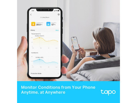 TP-LINK smart θερμόμετρο & υγρασιόμετρο Tapo T315, -20~60 °C, Ver 1.0