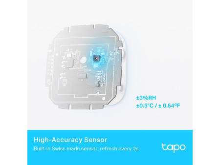 TP-LINK smart θερμόμετρο & υγρασιόμετρο Tapo T315, -20~60 °C, Ver 1.0