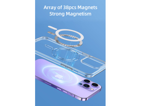 USAMS θήκη Ice Magnet για iPhone 14 Plus, με μαγνήτες, διάφανη