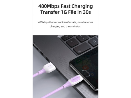 USAMS καλώδιο USB-C σε USB US-SJ596, 15W, 1m, μαύρο