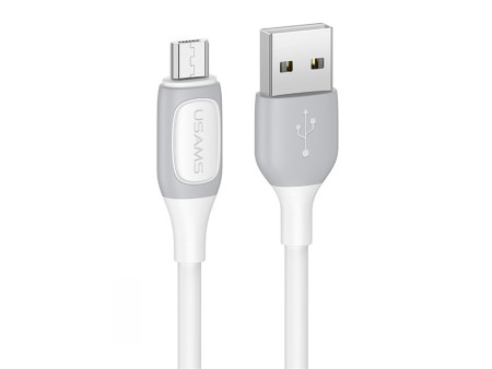 USAMS καλώδιο Micro USB σε USB US-SJ597, 10W, 1m, λευκό