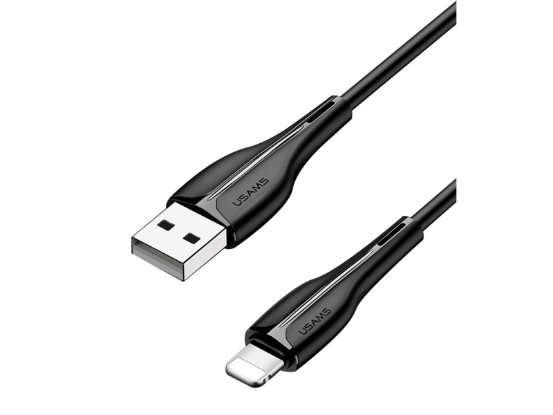 USAMS καλώδιο Lightning σε USB US-SJ371, 10W, 1m, μαύρο