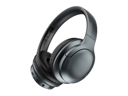 CELEBRAT headphones A33, ασύρματα & ενσύρματα, ANC, 40mm, 300mAh, μαύρα