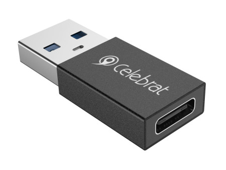 CELEBRAT αντάπτορας USB 3.0 σε USB-C CA-01, 3A, 5Gbps, μαύρος