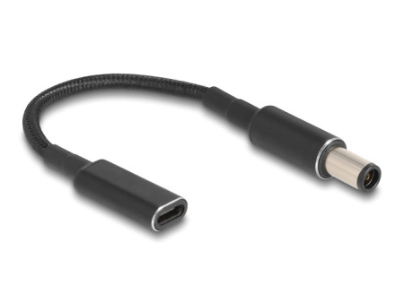 POWERTECH καλώδιο τροφοδοσίας CAB-UC074, USB-C σε HP 7.4x5.0mm, μαύρο