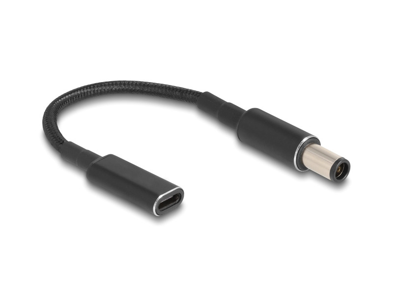 POWERTECH καλώδιο τροφοδοσίας CAB-UC074, USB-C σε HP 7.4x5.0mm, μαύρο