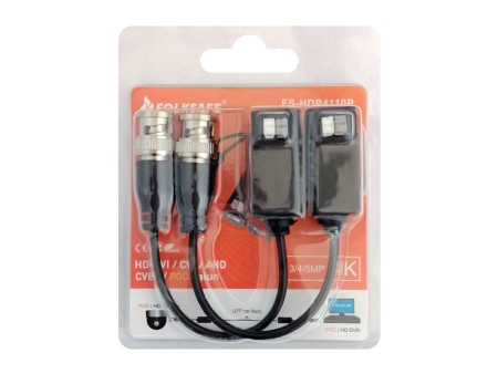 FOLKSAFE Video Balun FS-HDP4110P για συστήματα CCTV