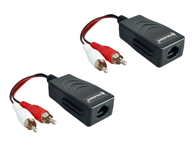 FOLKSAFE audio extender FS-2001AA μέσω καλωδίου RJ45, RCA σε RCA, έως 1000m