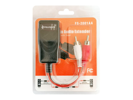 FOLKSAFE audio extender FS-2001AA μέσω καλωδίου RJ45, RCA σε RCA, έως 1000m