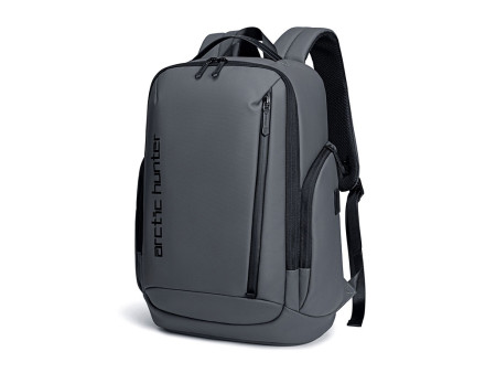 ARCTIC HUNTER τσάντα πλάτης B00554 με θήκη laptop 15.6", 20L, USB, γκρι