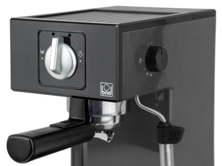 BRIEL μηχανή espresso A1, 1000W, 20 bar, μαύρη