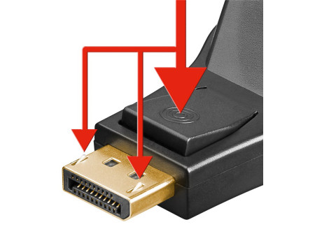 GOOBAY αντάπτορας DisplayPort σε DVI-D 1.1 51720, gold-plated, μαύρος