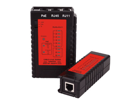 NOYAFA tester καλωδίων δικτύου NF-468PF για PoE RJ45 & RJ11