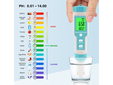 NOYAFA tester ποιότητας νερού C-600, TDS/EC/PH/SALT/S.G/ORP/0-60 °C