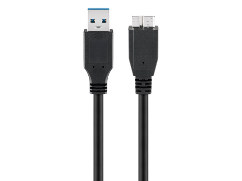 GOOBAY καλώδιο USB 3.0 σε micro Τype B 95027, 5 Gbps, 3m, μαύρο