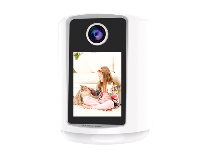 VSTARCAM smart κάμερα CV331S με οθόνη, 3MP, WiFi, 2000mAh, SD