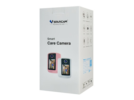 VSTARCAM smart κάμερα CV331S με οθόνη, 3MP, WiFi, 2000mAh, SD