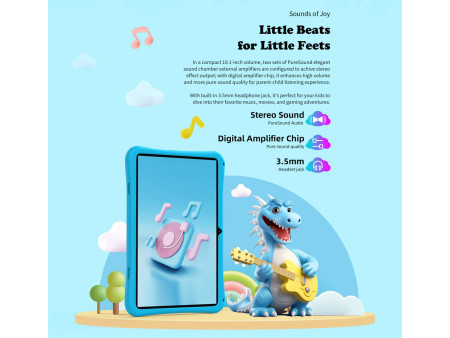 TECLAST tablet P30T Kids, 10.1", 4/64GB, Android 14, 6000mAh, μπλε