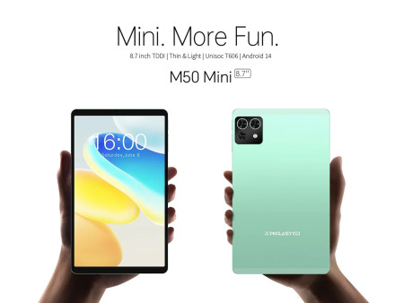 TECLAST tablet M50 Mini, 8.7", 6/128GB, 4G, Android 14, 5000mAh, πράσινο