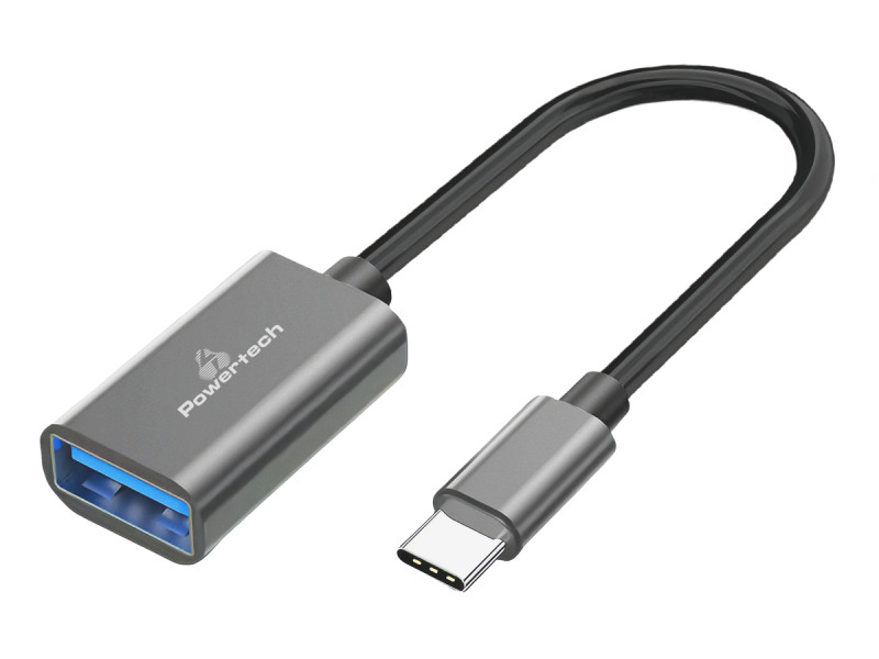 POWERTECH αντάπτορας USB-C σε USB 3.0 PTR-0146, 10 Gbps, γκρι