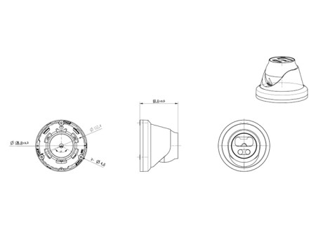 LONGSE IP κάμερα CMSCKL800, 2.8mm, 8MP, 1/2.8" Sony, αδιάβροχη IP67, PoE