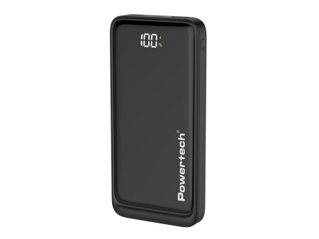 POWERTECH power bank PT-1326 με οθόνη, 10000mAh, 22.5W, μαύρο