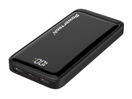 POWERTECH power bank PT-1326 με οθόνη, 10000mAh, 22.5W, μαύρο