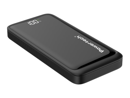 POWERTECH power bank PT-1326 με οθόνη, 10000mAh, 22.5W, μαύρο