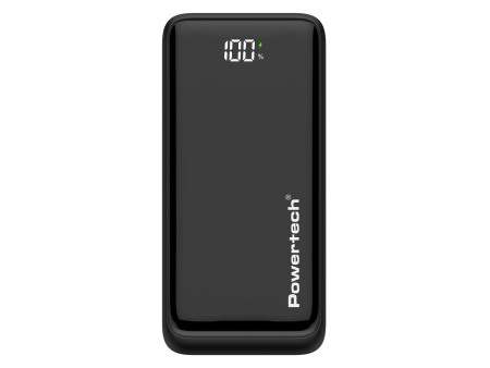 POWERTECH power bank PT-1326 με οθόνη, 10000mAh, 22.5W, μαύρο