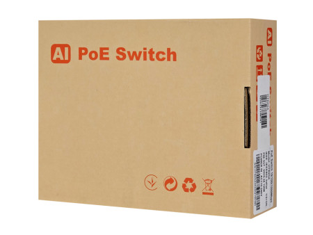 LONGSE PoE switch HT82GA με 8x LAN & 2x WAN θύρες, 10/100/1000Mbps