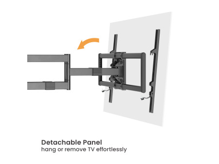 BRATECK επιτοίχια βάση LPA80-486A για τηλεόραση 43-100" έως 80kg, full motion