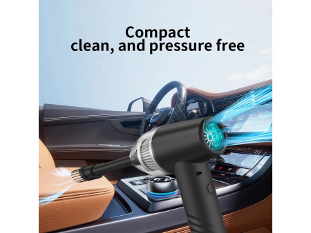 KINZIR 2 σε 1 σκουπάκι χειρός & air duster VC43, 70W, 6000mAh, μαύρο